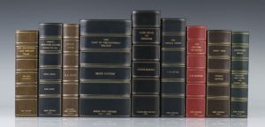 custom leather clamshell book boxes